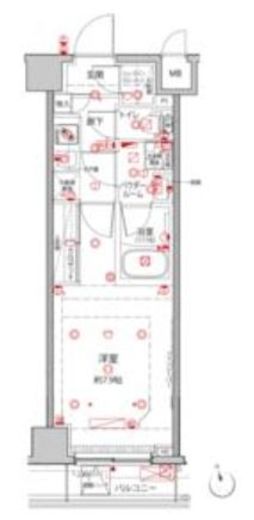 クレイシアIDZ王子 3階 間取り図