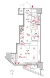 クレイシアIDZ王子 4階 間取り図
