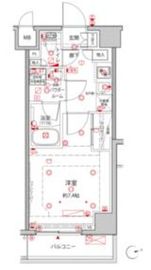 クレイシアIDZ王子 2階 間取り図