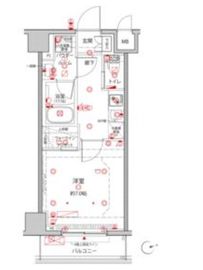 クレイシアIDZ王子 2階 間取り図