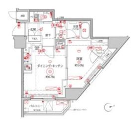 クレイシアIDZ王子 2階 間取り図