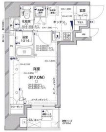 グラーサ銀座イースト 2階 間取り図