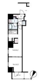 パティオ神田 406 間取り図