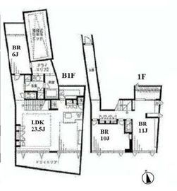 広尾ハウス 1階 間取り図