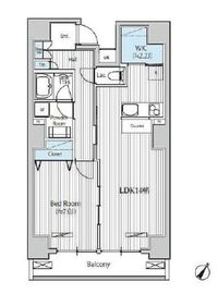 グランジット日本橋浜町 1101 間取り図