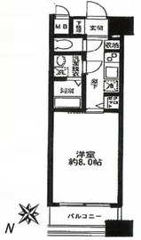 アヴァンティーク銀座2丁目 7階 間取り図