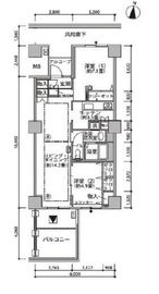 東雲キャナルコートCODAN 21-1304 間取り図