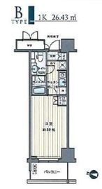 MFPRコート木場公園 510 間取り図