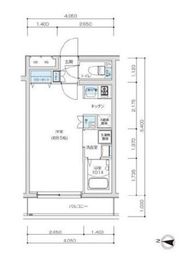 ルネサンスコート三軒茶屋カルム 404 間取り図