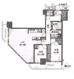 パークハウス清澄白河タワー 7階 間取り図