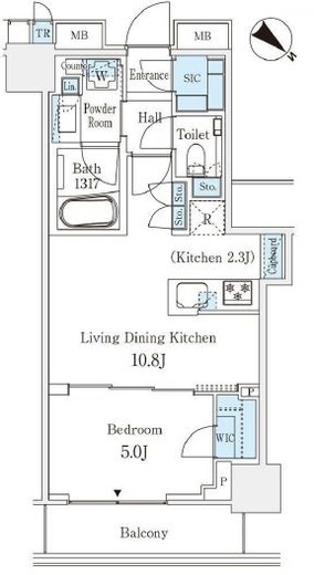 ミッドタワーグランド 9階 間取り図