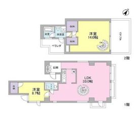 コンフォリア南青山 801 間取り図