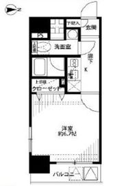 プレール・ドゥーク京橋 13階 間取り図