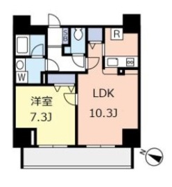 ドゥーエ千駄木 701 間取り図