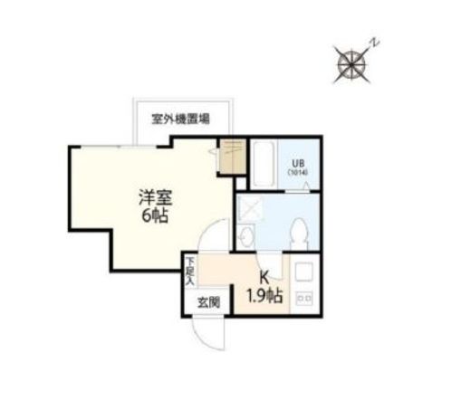 ウェルスクエアイズム千駄ヶ谷 505 間取り図