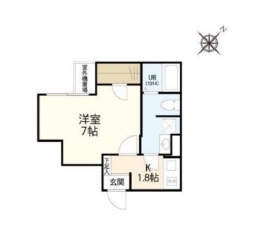 ウェルスクエアイズム千駄ヶ谷 206 間取り図