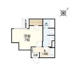 ウェルスクエアイズム千駄ヶ谷 206 間取り図