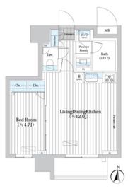 L・BASE押上North・South N302 間取り図