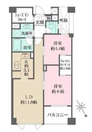 ミッドガーデン赤坂氷川 4階 間取り図