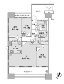 ザ・晴海レジデンス 4階 間取り図