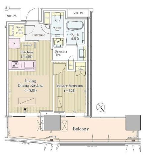 パークコート赤坂檜町ザ・タワー 16階 間取り図