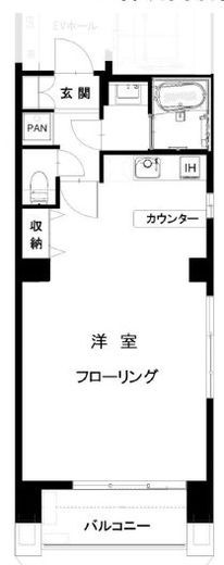 ラーナ芝大門 5A 間取り図
