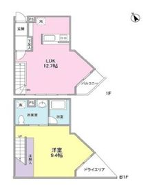 セローセロー自由が丘 1階 間取り図