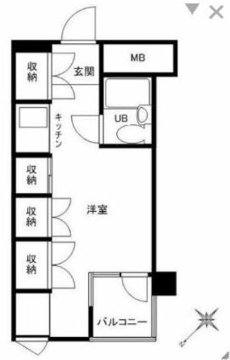 パシフィックパレス赤坂 2階 間取り図