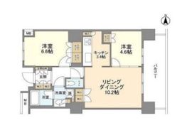 豊洲シエルタワー 19階 間取り図