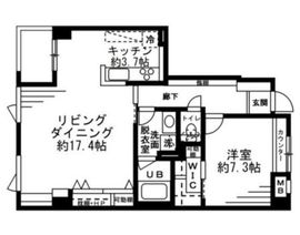 レジディア六本木檜町公園 303 間取り図