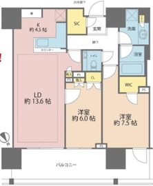 グランドヒルズ恵比寿 20階 間取り図