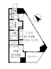 ニューシティアパートメンツ千駄ヶ谷2 501 間取り図