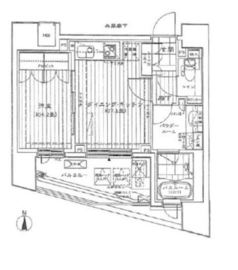 シティハウス代々木ステーションコート 6階 間取り図