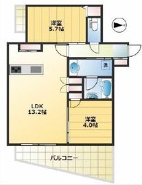 ルジェンテ新中野 8階 間取り図