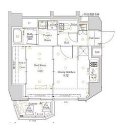 ログ初台 203 間取り図