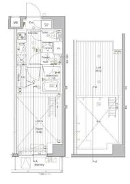 プレミアムキューブ・ジー北新宿DEUX 1階 間取り図