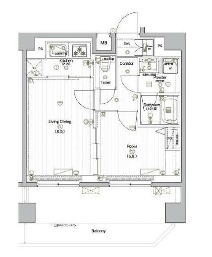 プレミアムキューブ・ジー北新宿DEUX 4階 間取り図