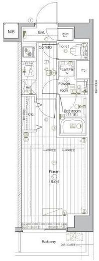 プレミアムキューブ・ジー北新宿DEUX 3階 間取り図