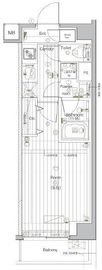 プレミアムキューブ・ジー北新宿DEUX 3階 間取り図