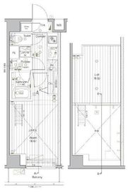 プレミアムキューブ・ジー北新宿DEUX 1階 間取り図