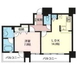 朝日サテライト二番町 6階 間取り図