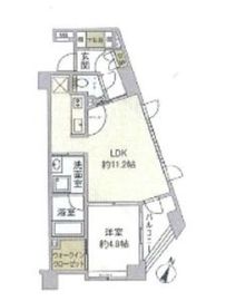 ネオマイム千駄ヶ谷 3階 間取り図