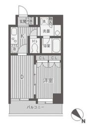 パークフラッツ渋谷代官山 604 間取り図