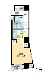 ストーリア品川 612 間取り図