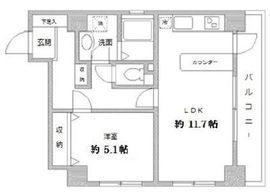 ラクラス田原町 1204 間取り図