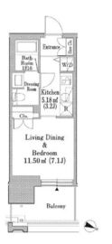 六本木グランドタワーレジデンス 304 間取り図