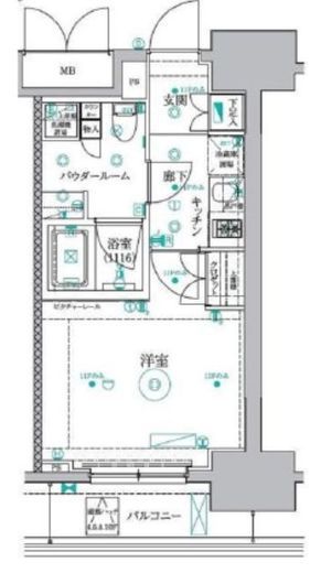 セジョリ西早稲田2 1003 間取り図