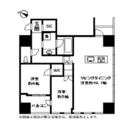 パークタワー上野池之端 24階 間取り図