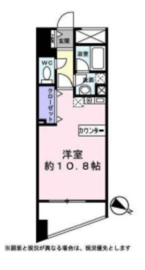 カームコート白金高輪 402 間取り図
