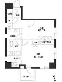 パークキューブ銀座イースト 401 間取り図